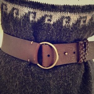 Prana Wide Leather Belt